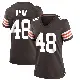 ＃48 Women's Carsen Ryan Brown Game Cleveland Browns Team Color Jersey