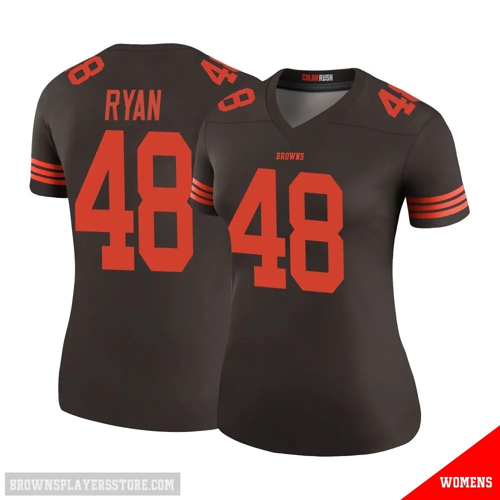 ＃48 Women's Carsen Ryan Brown Legend Cleveland Browns Color Rush Jersey