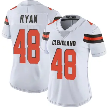 ＃48 Women's Carsen Ryan White Limited Cleveland Browns Vapor Untouchable Jersey