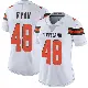 ＃48 Women's Carsen Ryan White Limited Cleveland Browns Vapor Untouchable Jersey