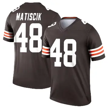 ＃48 Youth Brent Matiscik Brown Legend Cleveland Browns Jersey