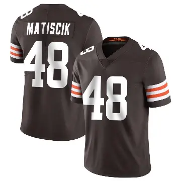 ＃48 Youth Brent Matiscik Brown Limited Cleveland Browns Team Color Vapor Untouchable Jersey