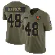 ＃48 Youth Brent Matiscik Olive Limited Cleveland Browns 2025 Salute to Service Jersey