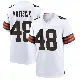 ＃48 Youth Brent Matiscik White Game Cleveland Browns Jersey