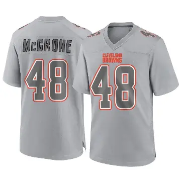 ＃48 Youth Cameron McGrone Gray Game Cleveland Browns Atmosphere Fashion Jersey