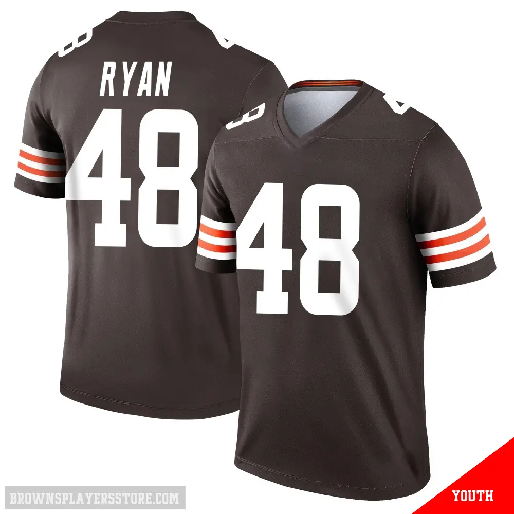 ＃48 Youth Carsen Ryan Brown Legend Cleveland Browns Jersey