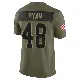 ＃48 Youth Carsen Ryan Olive Limited Cleveland Browns 2025 Salute to Service Jersey