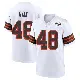 ＃48 Youth Carsen Ryan White Game Cleveland Browns 1946 Collection Alternate Jersey
