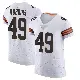 ＃49 Men's Aidan Robbins White Elite Cleveland Browns Vapor Jersey
