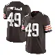 ＃49 Men's Carson Schwesinger Brown Limited Cleveland Browns Team Color Vapor Untouchable Jersey