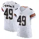 ＃49 Men's Carson Schwesinger White Elite Cleveland Browns Vapor Jersey