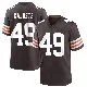 ＃49 Men's Devon Cajuste Brown Game Cleveland Browns Team Color Jersey