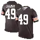 ＃49 Men's Devon Cajuste Brown Legend Cleveland Browns Jersey