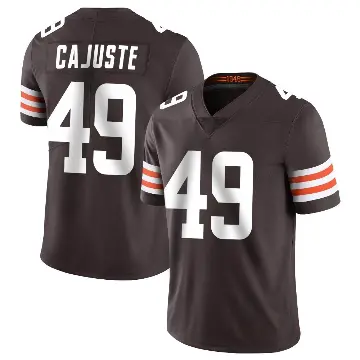 ＃49 Men's Devon Cajuste Brown Limited Cleveland Browns Team Color Vapor Untouchable Jersey