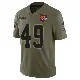 ＃49 Men's Devon Cajuste Olive Limited Cleveland Browns 2025 Salute to Service Jersey