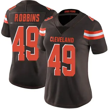 ＃49 Women's Aidan Robbins Brown Limited Cleveland Browns Team Color Vapor Untouchable Jersey