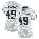 ＃49 Women's Carson Schwesinger Arctic Camo Limited Cleveland Browns 2024 Salute to Service Jersey
