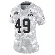 ＃49 Women's Carson Schwesinger Arctic Camo Limited Cleveland Browns 2024 Salute to Service Jersey