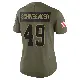 ＃49 Women's Carson Schwesinger Olive Limited Cleveland Browns 2025 Salute to Service Jersey