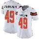 ＃49 Women's Carson Schwesinger White Limited Cleveland Browns Vapor Untouchable Jersey