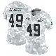 ＃49 Women's Devon Cajuste Arctic Camo Limited Cleveland Browns 2024 Salute to Service Jersey