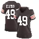 ＃49 Women's Devon Cajuste Brown Game Cleveland Browns Team Color Jersey