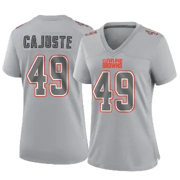＃49 Women's Devon Cajuste Gray Game Cleveland Browns Atmosphere Fashion Jersey