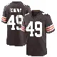 ＃49 Youth Aidan Robbins Brown Game Cleveland Browns Team Color Jersey