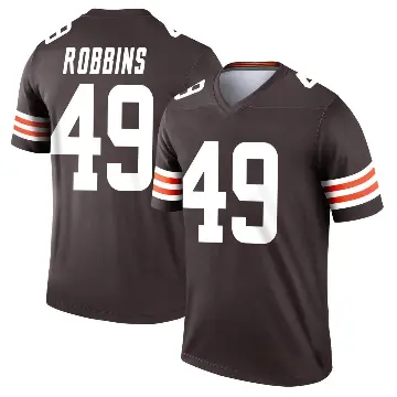 ＃49 Youth Aidan Robbins Brown Legend Cleveland Browns Jersey