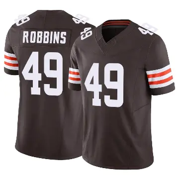 ＃49 Youth Aidan Robbins Brown Limited Cleveland Browns Vapor F.U.S.E. Jersey
