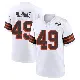 ＃49 Youth Aidan Robbins White Game Cleveland Browns 1946 Collection Alternate Jersey
