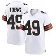 ＃49 Youth Aidan Robbins White Game Cleveland Browns Jersey