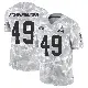 ＃49 Youth Carson Schwesinger Arctic Camo Limited Cleveland Browns 2024 Salute to Service Jersey