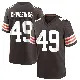 ＃49 Youth Carson Schwesinger Brown Game Cleveland Browns Team Color Jersey