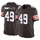 ＃49 Youth Carson Schwesinger Brown Limited Cleveland Browns Vapor F.U.S.E. Jersey