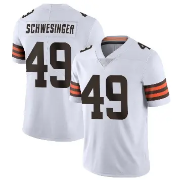 ＃49 Youth Carson Schwesinger White Limited Cleveland Browns Vapor Untouchable Jersey