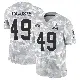 ＃49 Youth Devon Cajuste Arctic Camo Limited Cleveland Browns 2024 Salute to Service Jersey