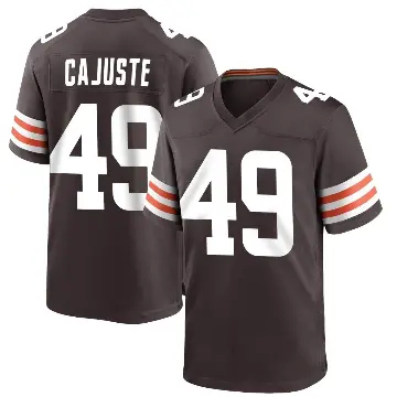 ＃49 Youth Devon Cajuste Brown Game Cleveland Browns Team Color Jersey