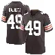 ＃49 Youth Devon Cajuste Brown Game Cleveland Browns Team Color Jersey