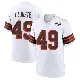 ＃49 Youth Devon Cajuste White Game Cleveland Browns 1946 Collection Alternate Jersey