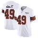 ＃49 Youth Devon Cajuste White Limited Cleveland Browns Vapor 1946 Collection Alternate Jersey