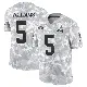 ＃5 Men's Quincy Williams Arctic Camo Limited Cleveland Browns 2024 Salute to Service Jersey