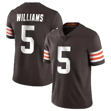 ＃5 Men's Quincy Williams Brown Limited Cleveland Browns Team Color Vapor Untouchable Jersey