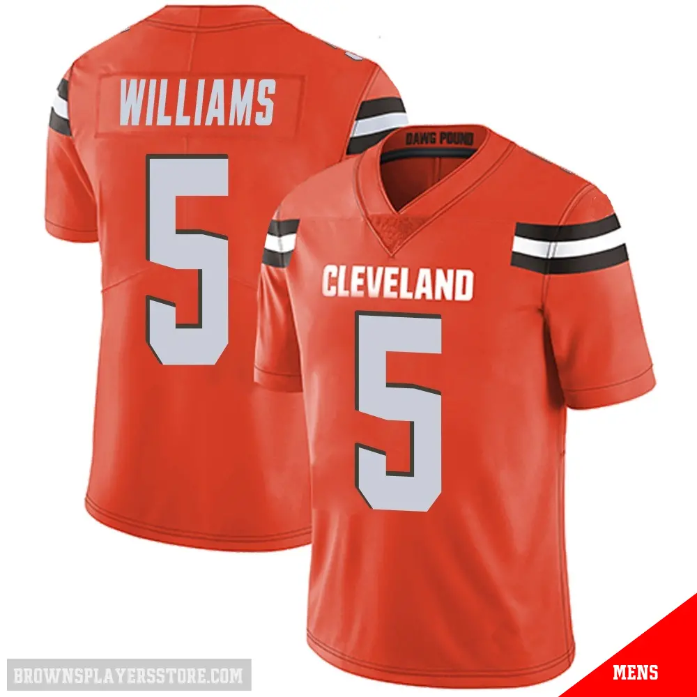 ＃5 Men's Quincy Williams Orange Limited Cleveland Browns Alternate Vapor Untouchable Jersey