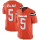 ＃5 Men's Quincy Williams Orange Limited Cleveland Browns Alternate Vapor Untouchable Jersey
