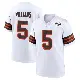 ＃5 Men's Quincy Williams White Game Cleveland Browns 1946 Collection Alternate Jersey