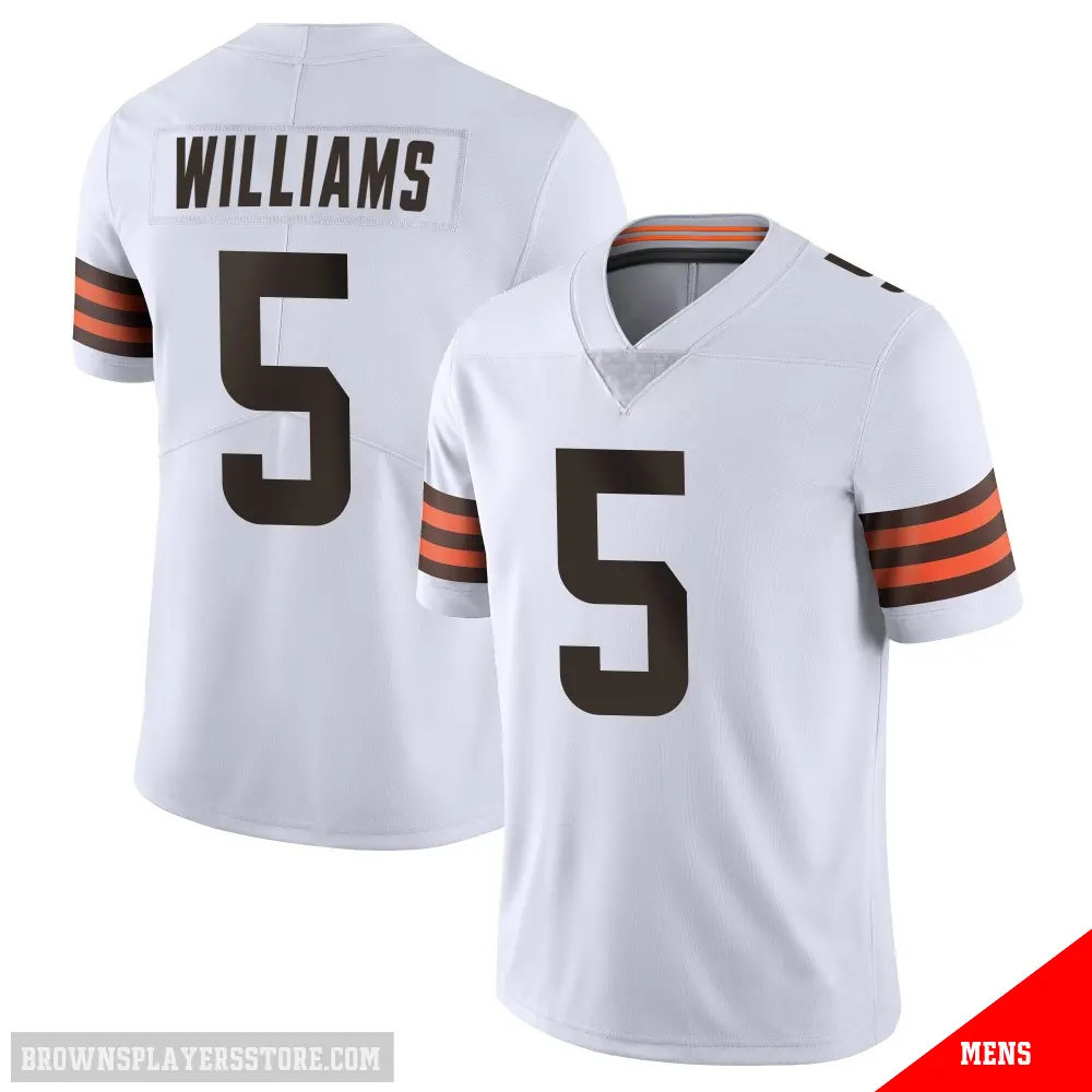 ＃5 Men's Quincy Williams White Limited Cleveland Browns Vapor Untouchable Jersey