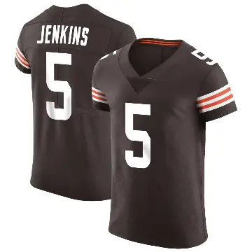 ＃5 Men's Rayshawn Jenkins Brown Elite Cleveland Browns Vapor Jersey