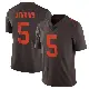 ＃5 Men's Rayshawn Jenkins Brown Limited Cleveland Browns Vapor Alternate Jersey