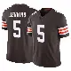 ＃5 Men's Rayshawn Jenkins Brown Limited Cleveland Browns Vapor F.U.S.E. Jersey